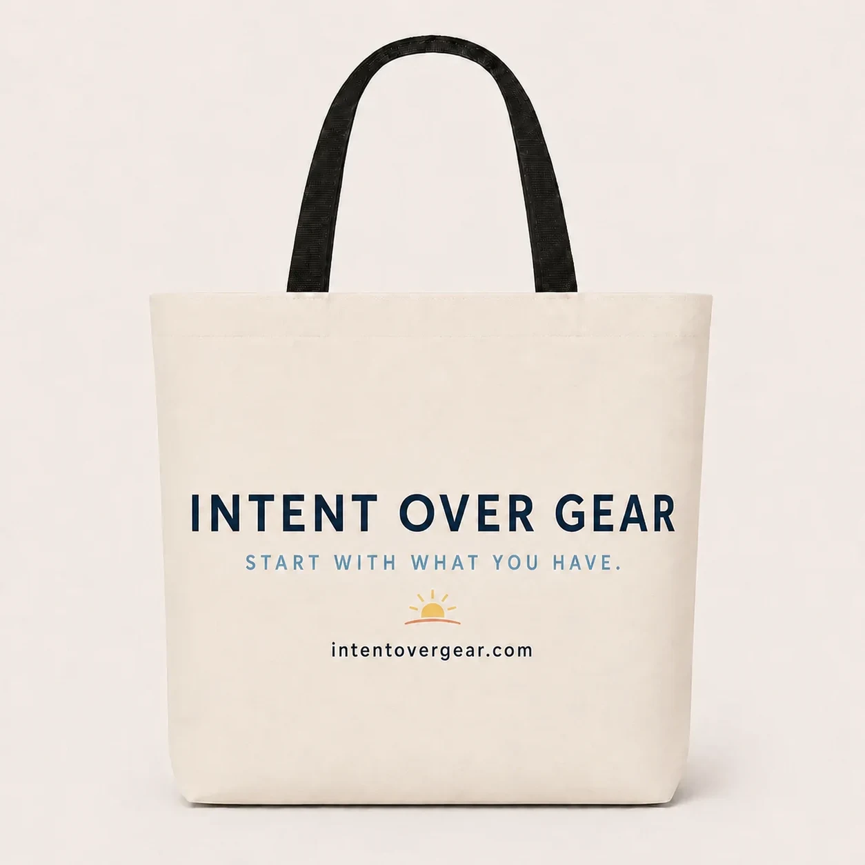 Intent Everyday AOP Tote product mockup